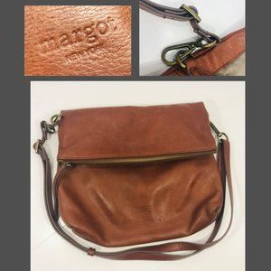 50% OFF  Vintage Margot New York flip top leather crossbody bag